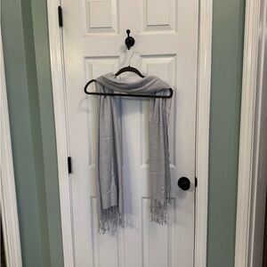 Pashmina Light Gray/Light Blue  Scarf